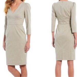 ANTONIO MELANI Taupe Long Sleeve Dress